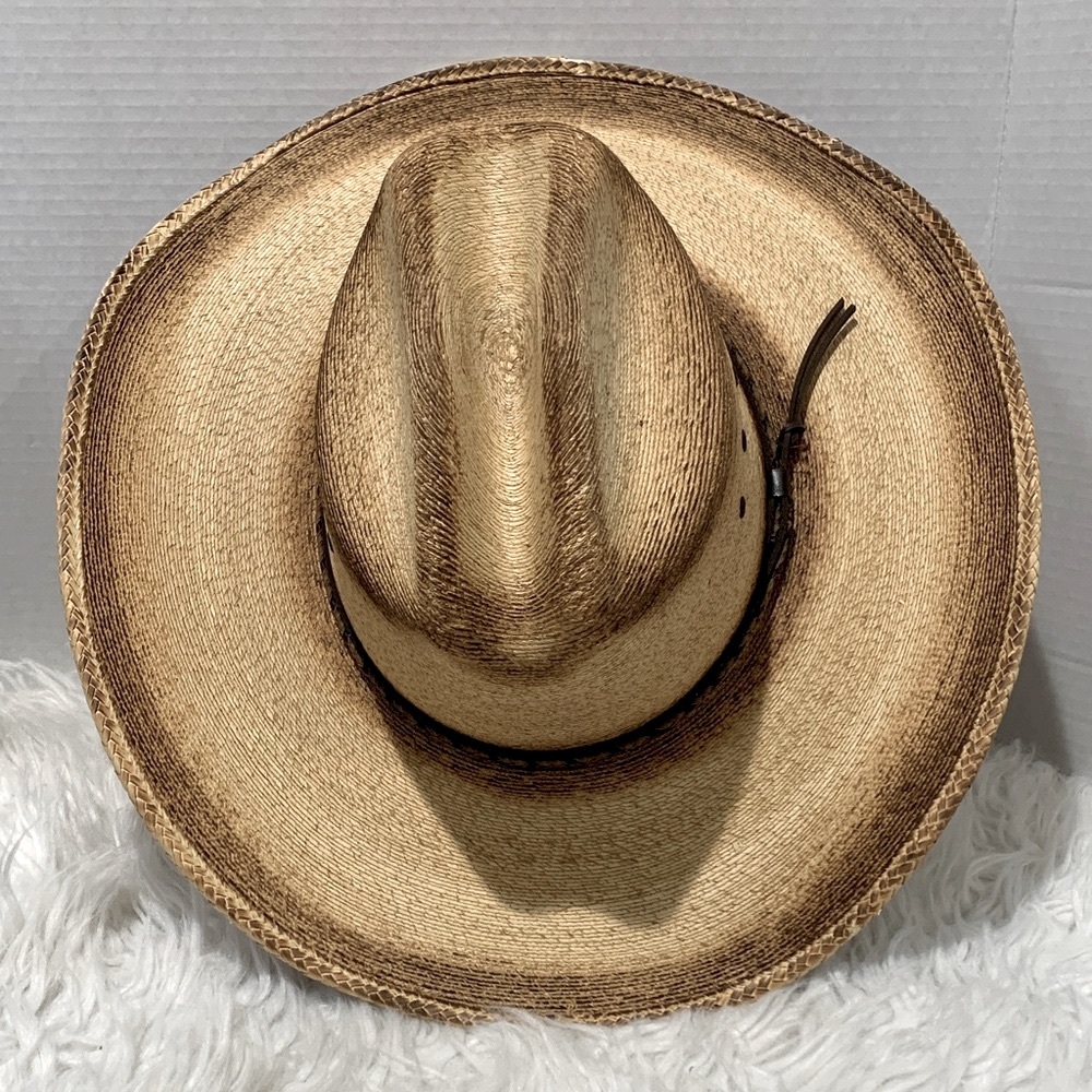 RESISTOL Jason Aldean Collection Stylish Tan Straw Cowboy Hat